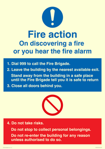 Basic Fire Action Notice